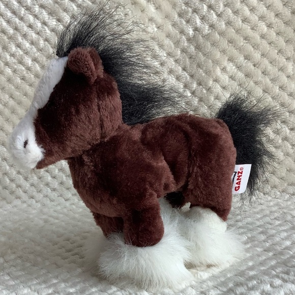 Ganz Webkinz Plush Lil’Kinz Clydesdale Horse Stuffed Animal Toy No Code - Picture 2 of 11